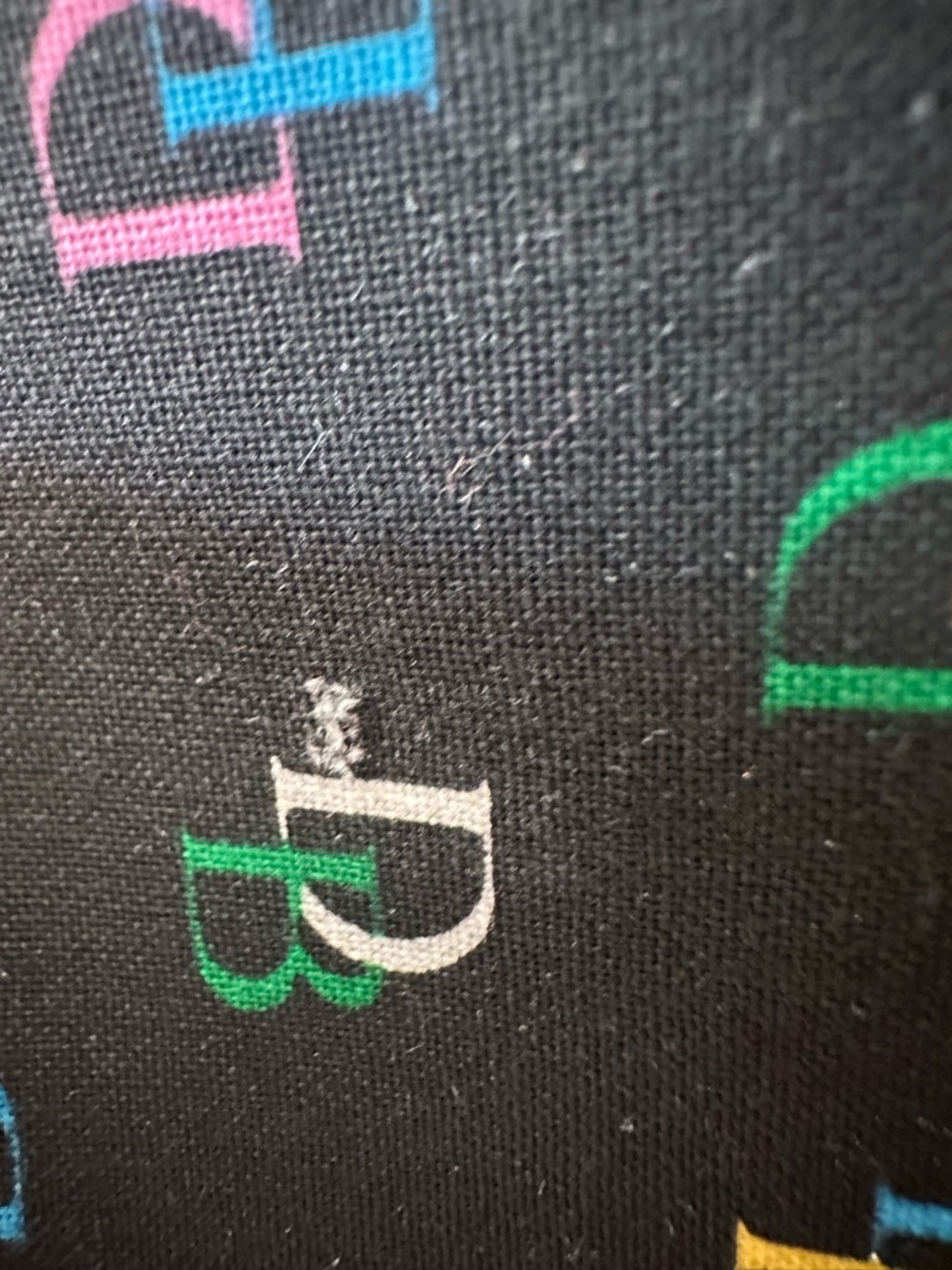 Dooney & Bourke Y2K Black Multicolor DB Logo Barrel Shoulder Bag - Picture 7 of 12